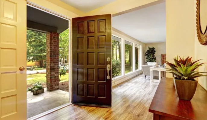 teak wood doors